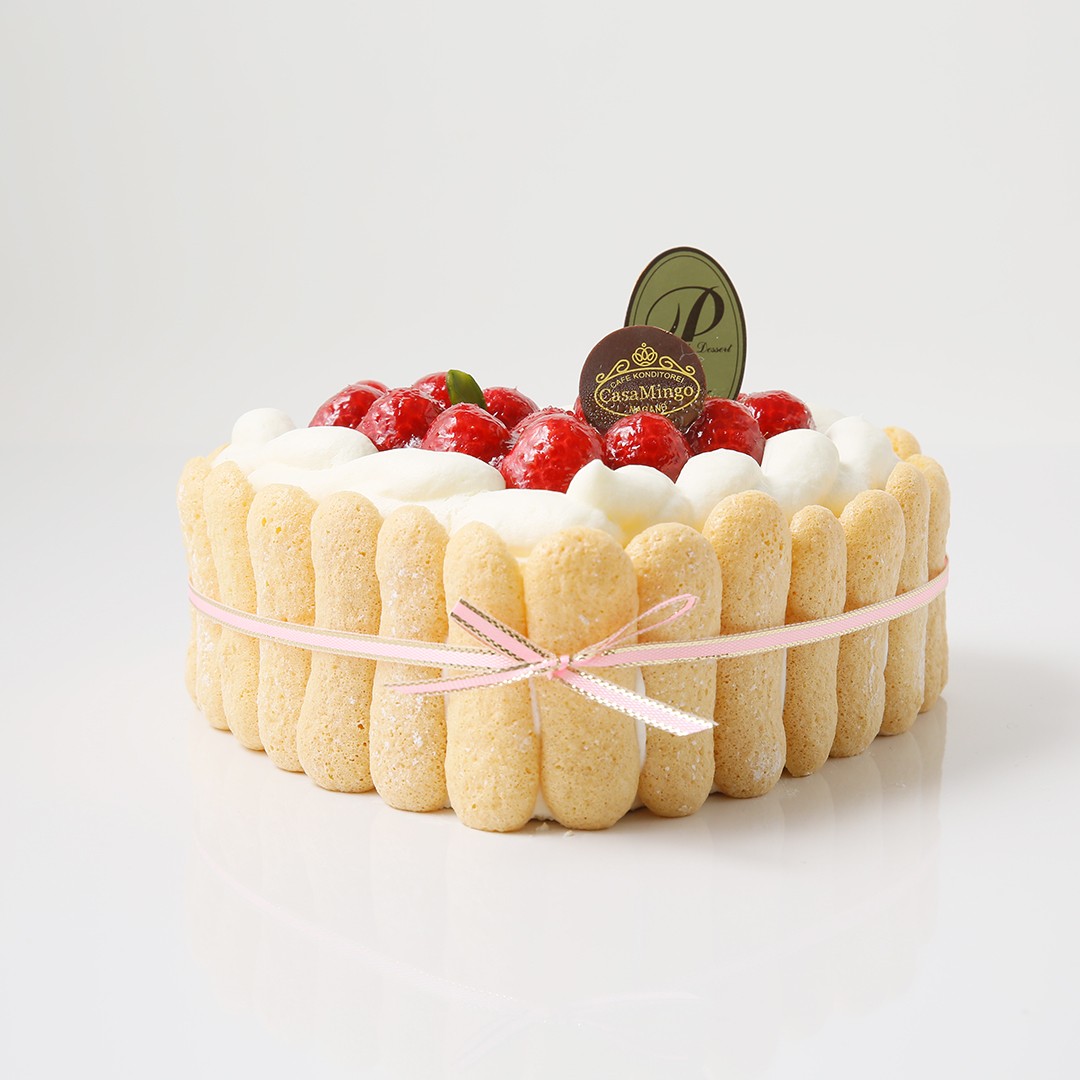 最高級洋菓子 特注ハート型シュス木苺レアチーズケーキ 14cm 3
