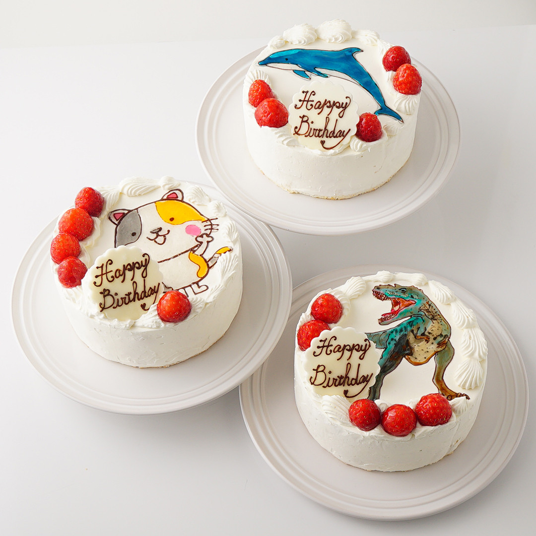 結婚祝い デコレーションケーキ 6号 ホールケーキ キャラクターケーキ 約18cm 誕生日ケーキ キャラクター