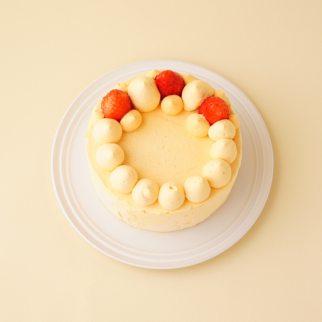 人参クリーム 選べるアイシングクッキーケーキ【当日配送OK】ファーストバースデー 5号 15cm（THE NICOLE） | Cake.jp