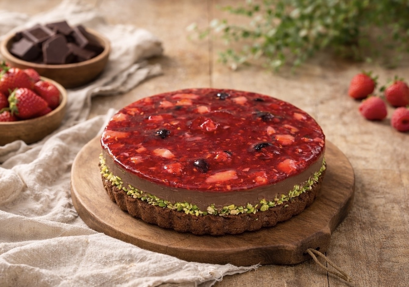 【卵、乳、小麦、白砂糖不使用、グルテンフリースイーツ】フランボワーズショコラ 京豆腐仕込み】 5号 15cm ～京豆腐をベース作り上げたショコラケーキ～《ヴィーガンスイーツ》 《無添加》《アレルギー配慮》 