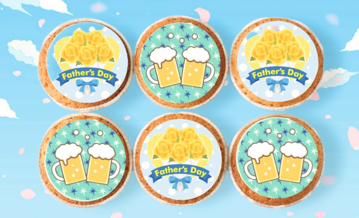 父の日フォトカップケーキ 6個入り