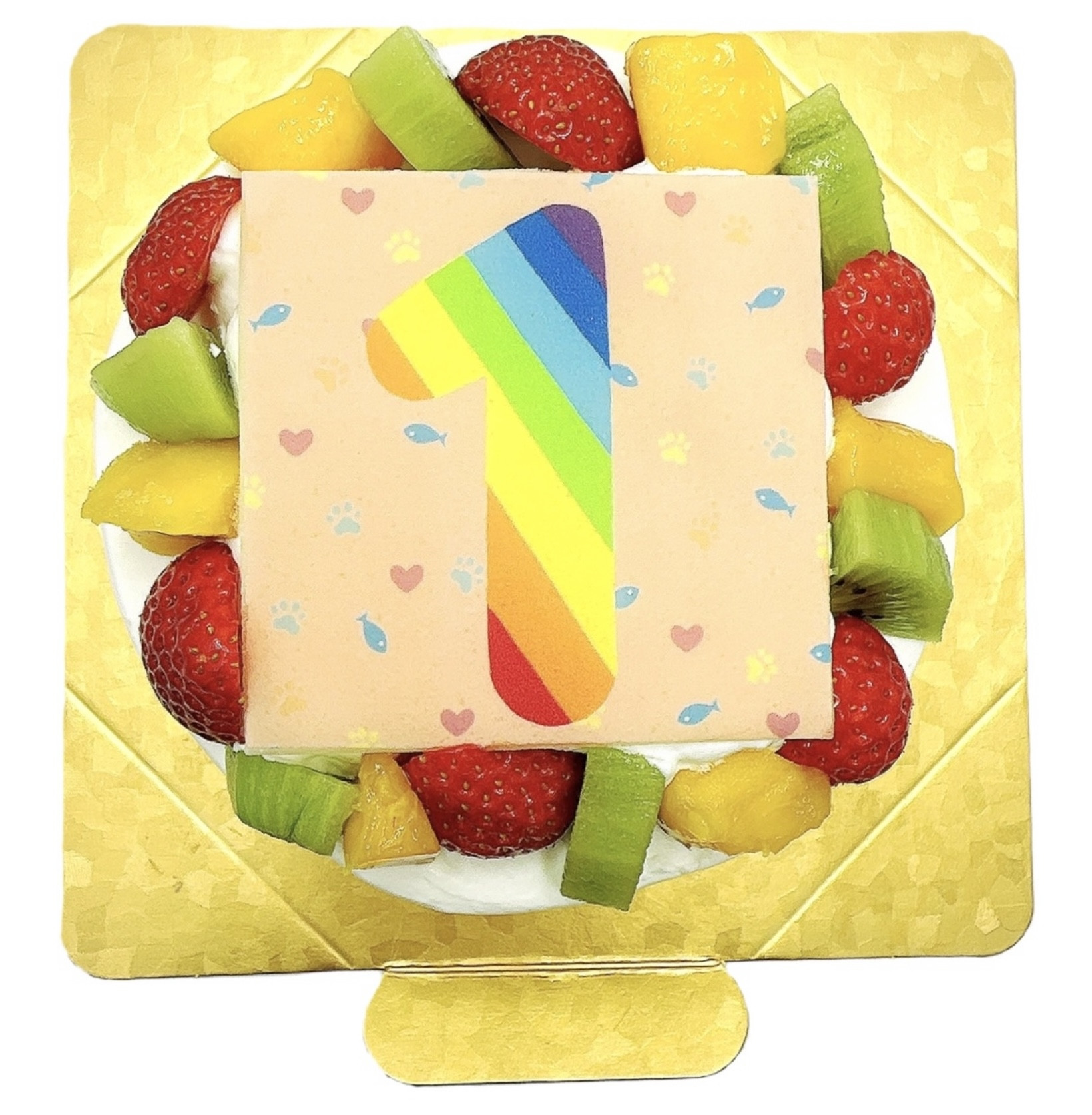 fRjR Number Birthday cake 3 9cm