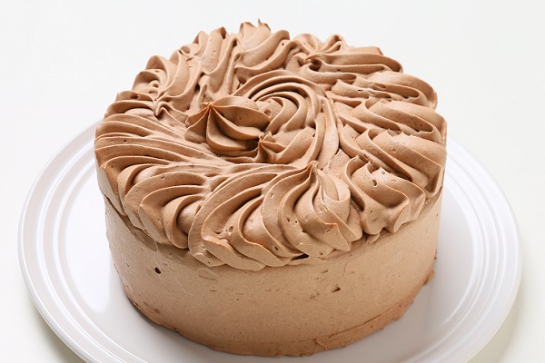 乳製品・小麦粉除去可能 チョコクリームデコレーションケーキ 6号 18cm