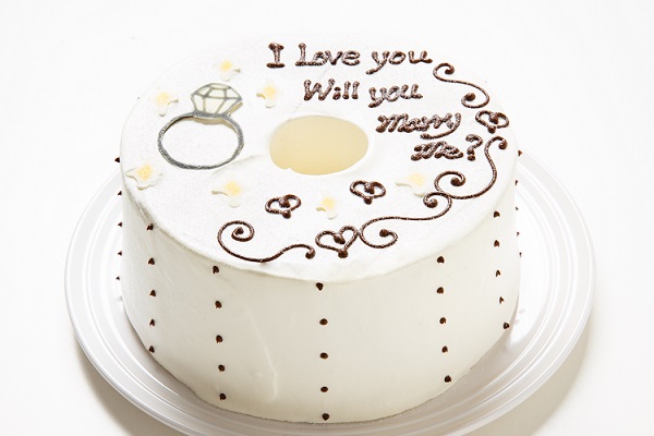ホワイトデー2019 ホワイトデー限定 プロポーズお手紙ケーキ 直径17cm