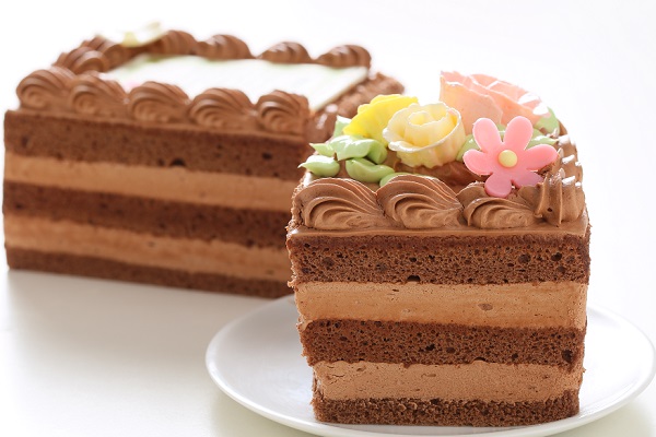 感謝状（メッセージ）生チョコケーキ  約18cmx約7.5cm 高さ約7cm  4