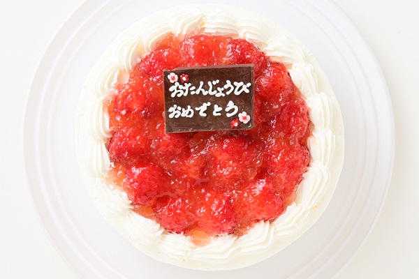 動物マカロン苺ショートケーキ 10個付き4号12cm 4