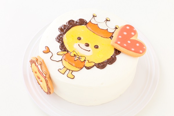 乳製品除去 アイシングクッキーのイラストデコレーションケーキ 5号 15cm アトリエ７０５ Cake Jp
