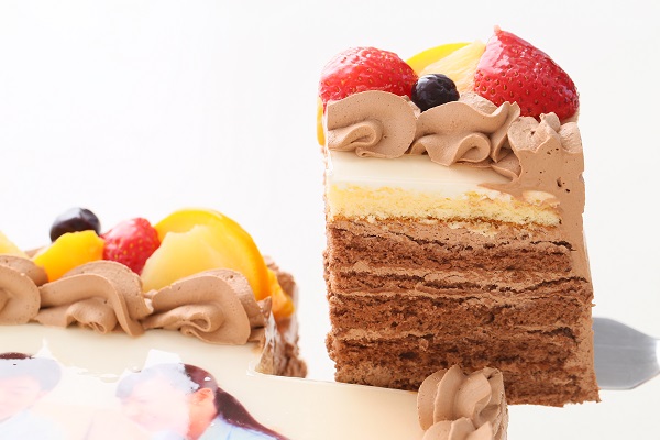 写真ケーキ チョコクリーム 特大 37cm×57cm 3