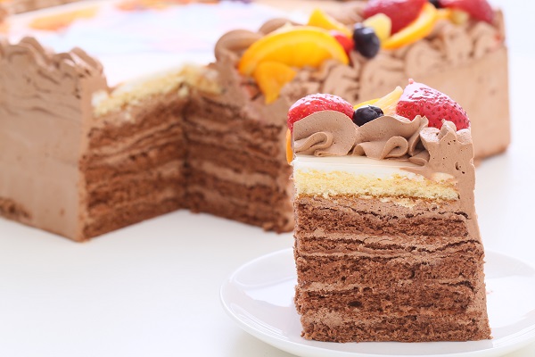写真ケーキ チョコクリーム 特大 37cm×57cm 5