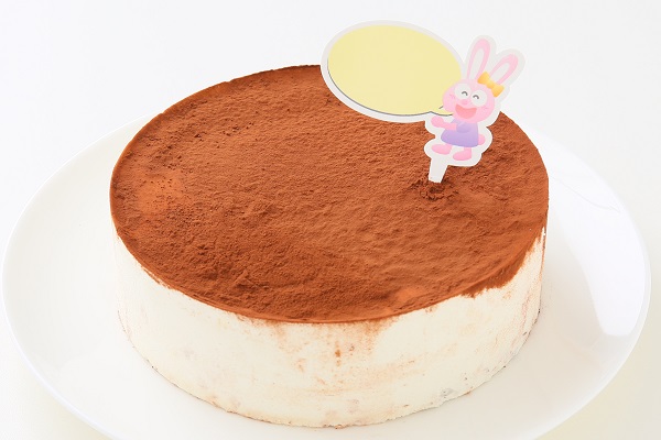 グルテンフリー対応 卵・乳製品・小麦粉不使用 米粉ティラミス ホールケーキ 5号 15cm 1