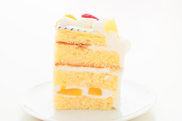 写真ケーキ グルテンフリーケーキ豆乳クリーム 4号 12cm×12cm 4