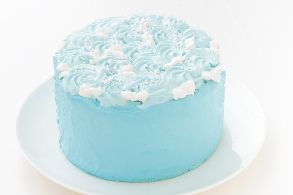 スマッシュケーキ ヨーグルト ファーストバースデーケーキ ブルー×ブルー 5号 15cm