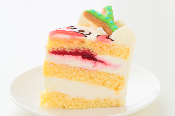 純生苺ショート　イラストケーキ　アイシングクッキーケーキ　　4号　12cm　ギフトに最適 6