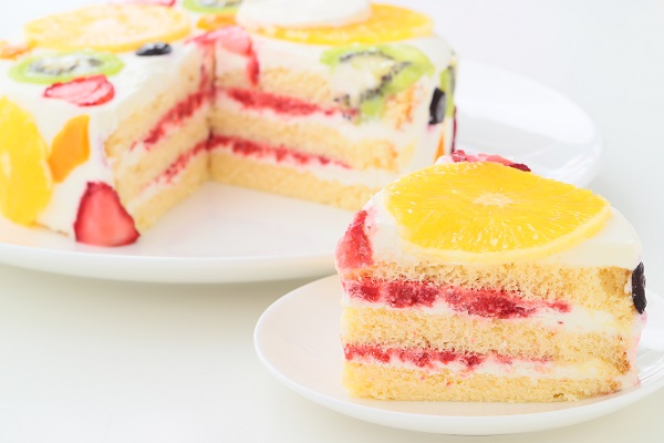 断面フルーツケーキ キャラ 6号 18cm おやつのこみち Chemin シュマン Cake Jp