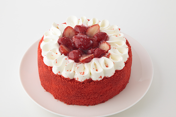 いちごとラズベリーのデコレーションケーキ 5号 15cm カラーズ Cake Jp