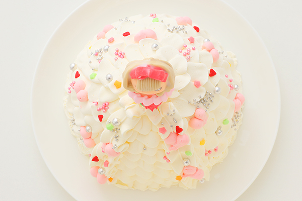 プリンセスケーキ ハート ドールケーキ 生クリーム 5号 15cm スイーツsaccho Cake Jp