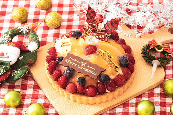クリスマスケーキ21 Xmasフルーツタルト 5号 14cm クリスマス21 サンタアンジェラ Cake Jp