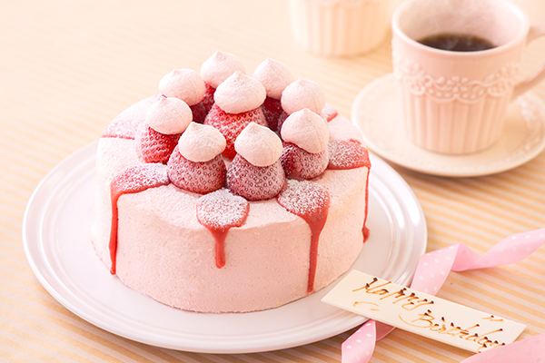 苺づくしデコレーションケーキ 4号 12cm 1