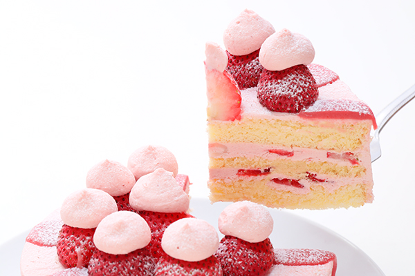 苺づくしデコレーションケーキ 4号 12cm 4