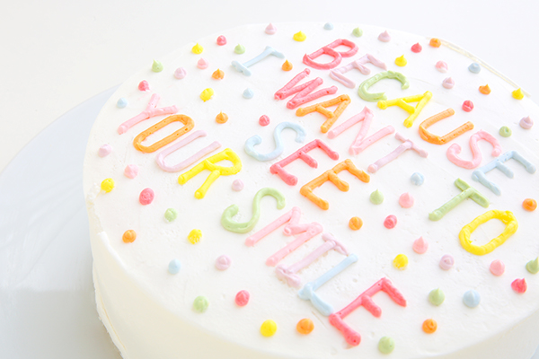 まんまる◎きらきら☆韓国ケーキ！　メッセージでお祝いセヨ　4号　12cm《センイルケーキ》 4