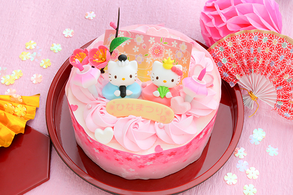 いちごのキティちゃんケーキ 5号 15cm Milkymoco Cake Jp