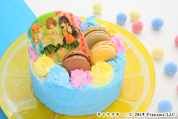 Newフォトケーキ 6号 ブルー 生クリーム 18cm （blanctigre〜due〜） | Cake.jp