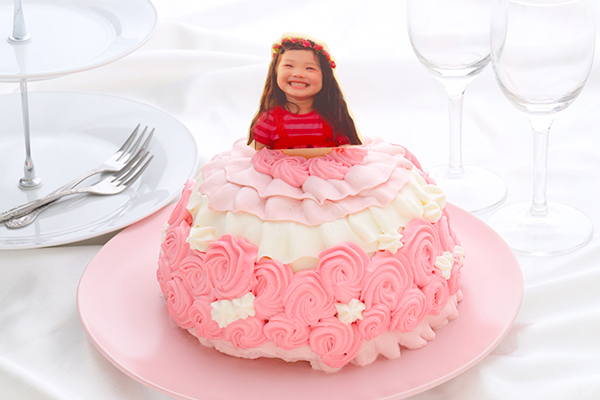みんなプリンセス 写真プレート付きドールケーキ 4号 Furanobijou フラノビジュー Cake Jp