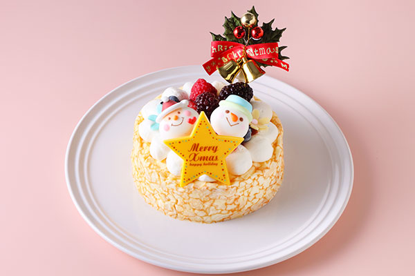クリスマスケーキ2021 ５号 Xmasファーストバースデーケーキ 5号（15cm）