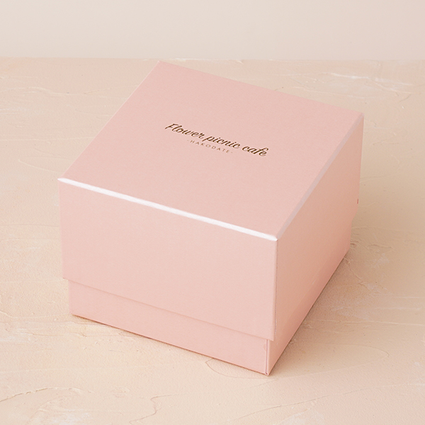 『食べられるお花のケーキ』 【Peach Pink】ボックスフラワーケーキ　　　 3
