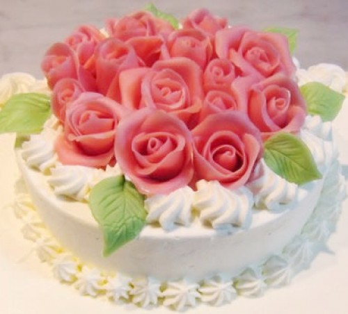 薔薇のケーキ　30x38cm