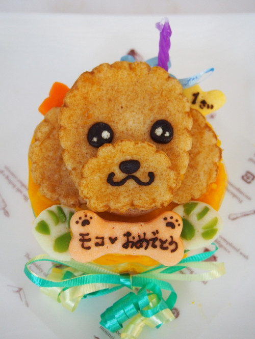 似顔絵 犬用ケーキ 9cm 米粉仕様 顔1個バージョン