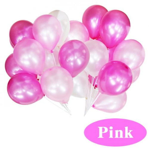 風船30個セット ピンク 25cmバルーン 飾りつけ お誕生日 デコレーション 店舗装飾 バースデー B1253