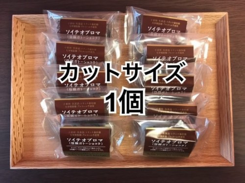 【豆腐ガトーショコラ】ソイテオブロマ（カットサイズ1個）
