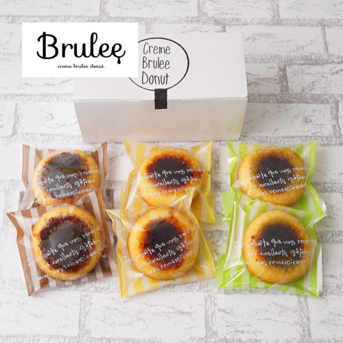 【Cake.jp限定】Brulee　京都　クレームブリュレドーナツ詰め合わせ　3種6個セット