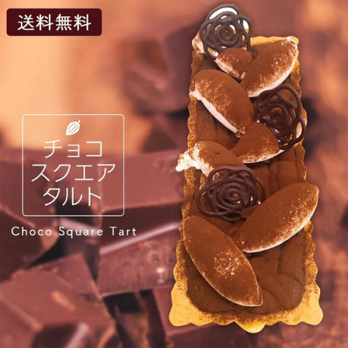 【送料無料】チョコスクエアタルト　20cm×8cm