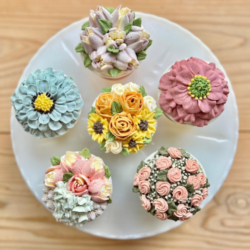 cupcake flowers box【6cup set box】/カップケーキ6個セット