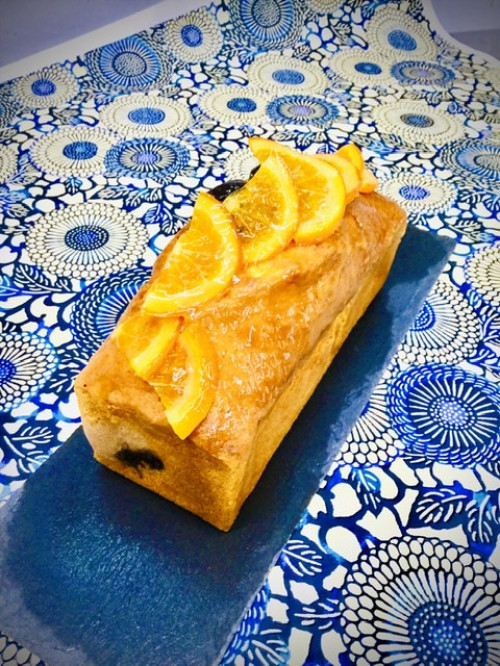 初夏の季節フルーツの商品 ビターオレンジの酒粕入パウンドケーキ