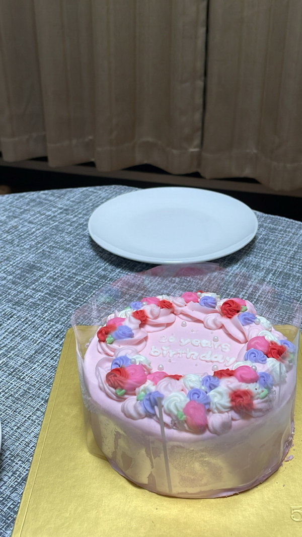 お花畑なセンイルケーキ（色の変更可能）　4号　の口コミ・評判の投稿画像