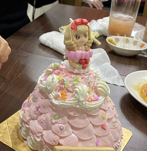 プリンセスケーキ　ひらひら　ドールケーキ　生クリーム　4号　12cmの口コミ・評判の投稿画像