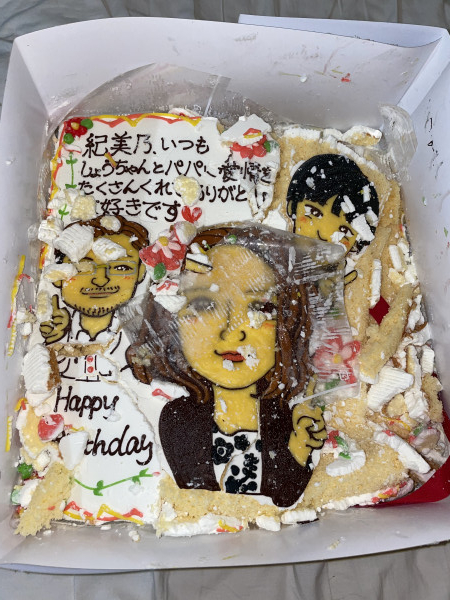 イラスト 似顔絵デコレーションケーキ スクエア型 30 30cm エルショコラ Cake Jp
