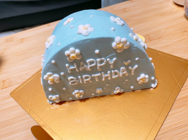 ハーフケーキ《センイルケーキ》ブルー　15cmハーフの口コミ・評判の投稿画像