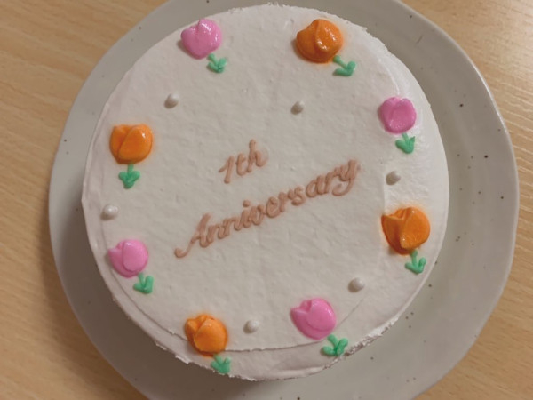 フラワーケーキ(花の色2色まで) センイルケーキ♪ 4号の口コミ・評判の投稿画像