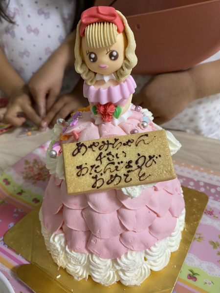 プリンセスケーキ ひらひら ドールケーキ 生クリーム 4号 12cmの口コミ・評判の投稿画像