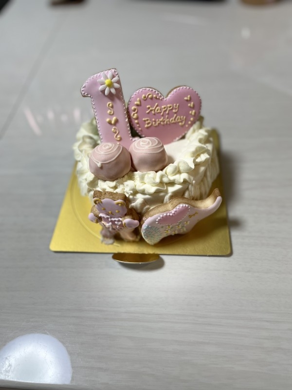 1歳お誕生日ケーキ 4号の口コミ・評判の投稿画像
