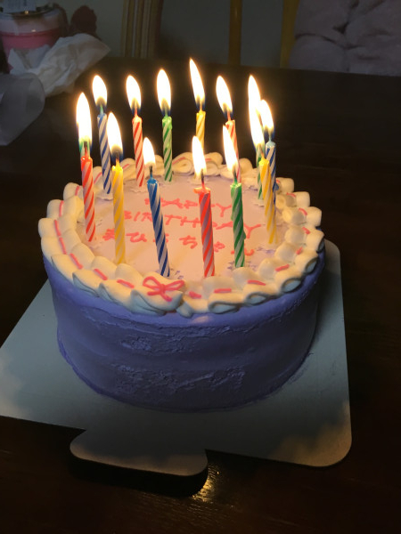 フリルセンイルケーキ　選べる8色　バースデーケーキ　5号の口コミ・評判の投稿画像
