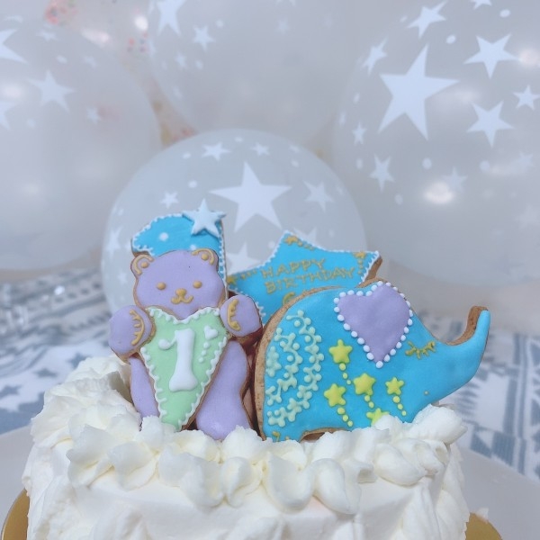 1歳お誕生日ケーキ 4号の口コミ・評判の投稿画像