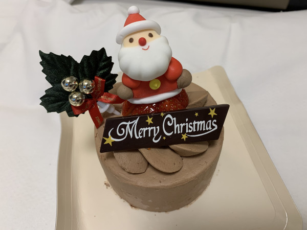 チョコ生デコレーションケーキ 3号 9cm クリスマス2022の口コミ・評判の投稿画像